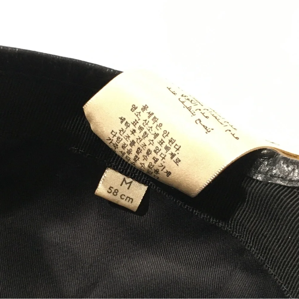 GUCCI JEREMI GUCCISSIMA BASEBALL CAP HAT -SIZE M -ROYAL BLUE / BLACK -NWT - Picture 7 of 11